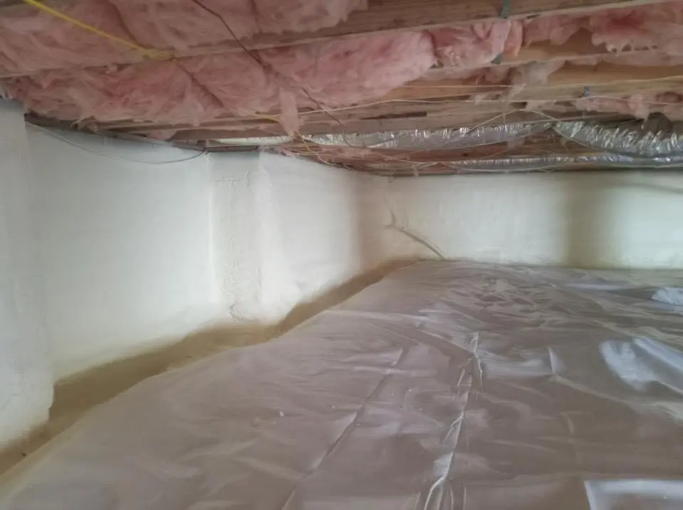 Crawl space encapsulation with closed-cell spray foam for Attic Insulation in Robbinsdale